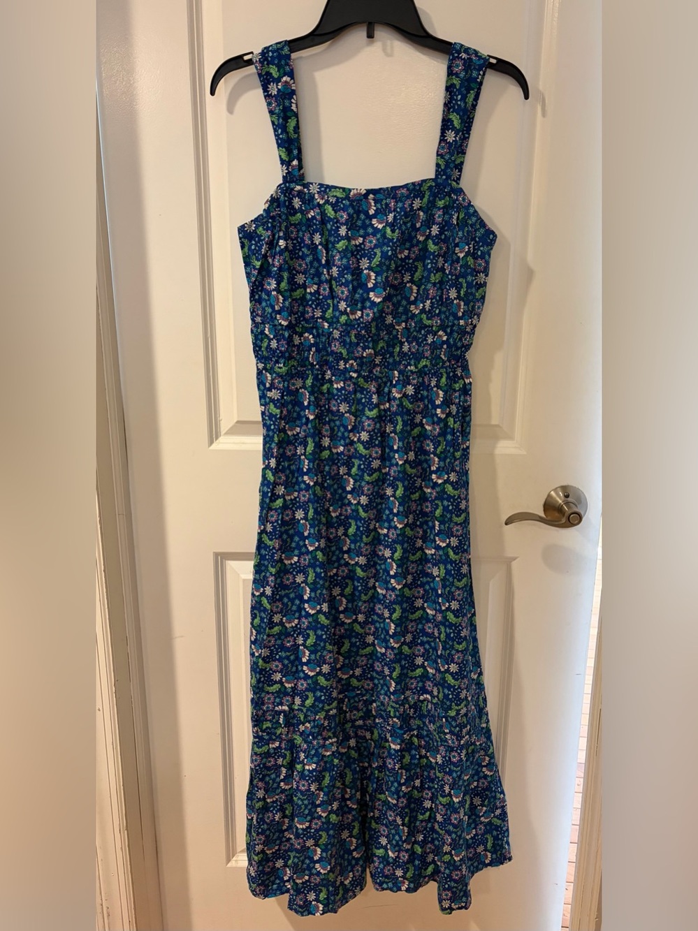 Loft Blue Floral Maxi Sundress